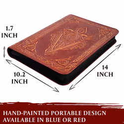 Trading Card Binder - 9 Pocket Album w Zipper - 360 Side Loading Folder for TCG - 3D PU Leather - For MTG, Disney Lorcana Trading Card Game, Magic The