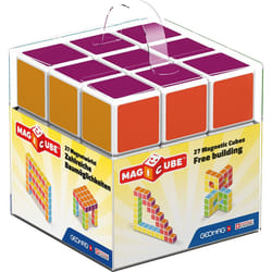 Geomag 128 Magicube Free Building 27 - Educational Building Set, 27 Magnetic Cubes, multicolor