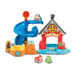 Vtech Tut Tut Cory Speedster - Fire Station Tut-Tut-Hausen - Interactive Fire Station with 2 Mini Vehicles and Original Voices from the TV Series on