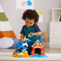 Vtech Tut Tut Cory Speedster - Fire Station Tut-Tut-Hausen - Interactive Fire Station with 2 Mini Vehicles and Original Voices from the TV Series on