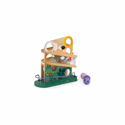 Janod - Wooden Caterpillar Ball Track - Toddler Manipulation and Dexterity Toy - For children from the Age of 1, 08055, Multi ...