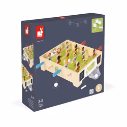 Janod - Champions Mini Wooden Table Football - For children from the Age of 3, J02070, Multicolored
