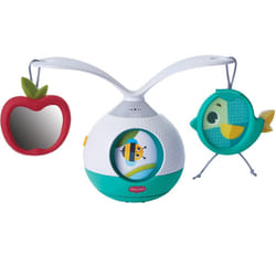 Tiny Love 2-in-1 Tummy Time Musical Mobile, 360? Rotating Baby Mobile with Music & Lights, 0+ Months, Portable Take-Along Stroller Mobile, Baby