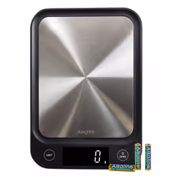 Salter Compact Digital Kitchen Scale - 5kg Capacity, Slim Design Baking & Cooking Food Scale, Stainless Steel Platform, Easy ...