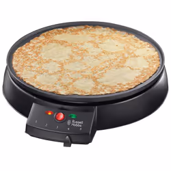 Russell Hobbs Electric Crepe & Pancake Maker - Large 30cm (12 inch) easy to clean Non-stick hotplate, Crepe making tools inc, ...