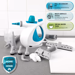 Beldray BEL0701TQN 10-in-1 Handheld Steam Cleaner - Clean, Sanitise & Refresh Surfaces, Tiles, Mirrors & Windows, Chemical Free Cleaning, Includes