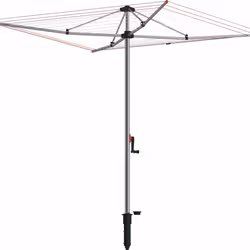 Vileda Supadry Hoist Rotary Dryer, Silver, 60m