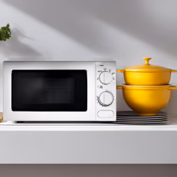 Haden 17l Microwave Oven - 700W Microwave, 6 Power Levels, 30 min Timer - Easy To Use and Clean - Defrost, Express Cooking - Small and Affordable