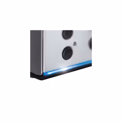 Russell Hobbs 4 Slice Buckingham Toaster with Fast toast technology - (Blue light strip indicates toasting, Independent & Extra wide slots, 2400W,