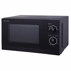 Sharp R20DKM 20L Solo Microwave Oven, 800W, Black