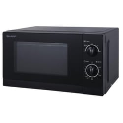 Sharp R20DKM 20L Solo Microwave Oven, 800W, Black