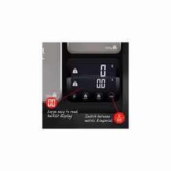 Heston Blumenthal Precision by Salter 1049A HBBKDR Digital Kitchen Scale ? Dual Electronic Baking Scale, Large 10kg Platform, Small 200g Precision