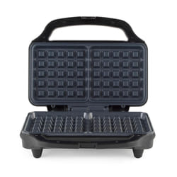 Salter Double Waffle Maker ? Non-Stick Dual Waffle Iron Plates, Deep Fill Belgian & American Waffle Machine, Automatic Temperature Control, Cool Touch