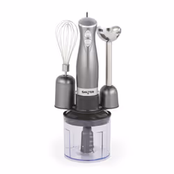 Salter Cosmos 3-in-1 Hand Blender ? Whisk, Blender & Chop, Food Processor, Vegetable Chopper, Stainless Steel Blades, 500ml C ...
