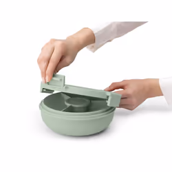 Brabantia - Make & Take Salad Bowl 1.3L - Removable Tray for Toppings & Dressing - Airtight Closure - Leakproof - Secure Click Closing - Suitable for
