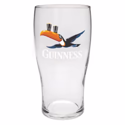 Guinness Official Merchandise Tortoise/Toucan Gilroy 2 Pint Glass Set Transparent