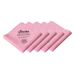 Vileda Professional Premium Microfibre Cleaning Cloths, PURmicro Active, Bathroom Glass Cloths, Streak-Free Multipurpose Cloths, Chemical-Free Power,