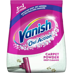 Vanish Gold Oxi Action Upholstery & Carpet Cleaner, Stain Remover Powder for Large Area Cleaning, 650g | Removes 3x More Dirt & Pet Hair vs Vacuuming