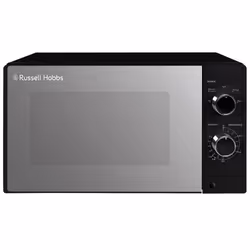 Russell Hobbs 20 Litre 800W Black Solo Manual Microwave, 5 Power Levels, Integrated Timer and Defrost Function, Easy Clean RH ...