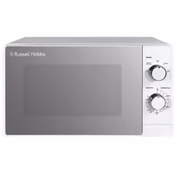 Russell Hobbs 20 Litre 800W White Solo Manual Microwave, 5 Power Levels, Integrated Timer and Defrost Function, Easy Clean RH ...