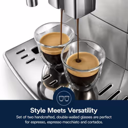 De'Longhi DLSC310 double-walled espresso glass set of 2, 2 pieces (pack of 1)