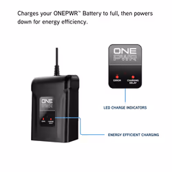 Vax Genuine OnePWR Slide Charger, Over-Charge, Short Circuit and Reverse Polarity Protection, Black