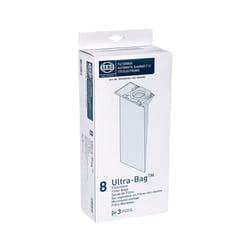 SEBO 5093ER Electrostatic Fleece Bags for Upright Vacuum Cleaner, Pack of 8, White