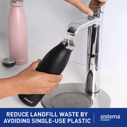 Sistema Hydrate Stainless Steel Water Bottle, 500 ml Leak-Proof Reusable Water Bottle, BPA & Phthalate Free, Double Wall Vacuum Insulation, Keeps Cold