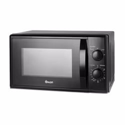 Swan SM4420BLK Manual Microwave with 5 Power Levels, 35 Minute Timer, 700W, 20L, Black