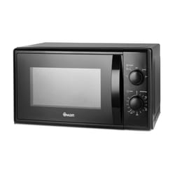 Swan SM4420BLK Manual Microwave with 5 Power Levels, 35 Minute Timer, 700W, 20L, Black