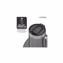 Contigo Streeterville Desk Mug, insulated coffee mug with stainless steel handle, coffee to go mug with lid, keeps coffee and tea warm for up to 5
