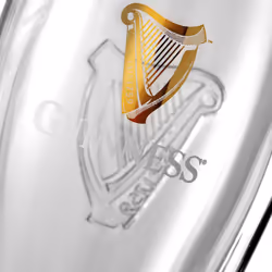 Guinness Official Pint Glass Set of 2, Classic Memorabilia (20 oz)