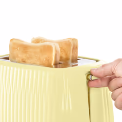Russell Hobbs Eden 2 Slice Toaster (6 Browning settings, High lift feature, Frozen, reheat, cancel functions, Removable crumb tray, 800W, Lemon) 27373