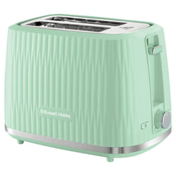 Russell Hobbs Eden 2 Slice Toaster (6 Browning settings, High lift feature, Frozen, reheat, cancel functions, Removable crumb tray 800W, Pistachio)