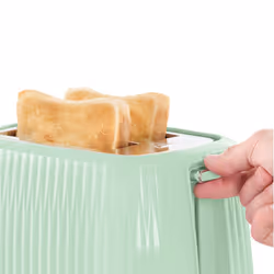 Russell Hobbs Eden 2 Slice Toaster (6 Browning settings, High lift feature, Frozen, reheat, cancel functions, Removable crumb tray 800W, Pistachio)