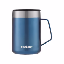 Contigo Streeterville Desk Mug, insulated coffee mug with stainless steel handle, coffee to go mug with lid, keeps coffee and ...