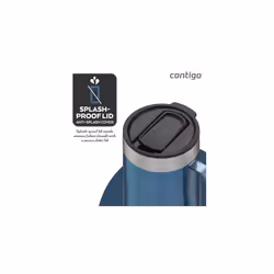 Contigo Streeterville Desk Mug, insulated coffee mug with stainless steel handle, coffee to go mug with lid, keeps coffee and tea warm for up to 5