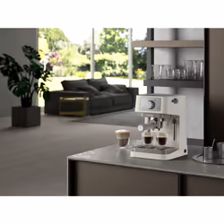 De'Longhi Manual Coffee Machine Stilosa EC260.CR, 15 Bar Pressure, Cappuccino System, Automatic Switch-Off, Compatible with ESE pods, 2 Level Tray,