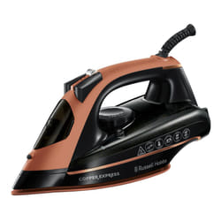Russell Hobbs Steam Iron - Copper Infused soleplate, 150g Steam Shot, 40g Continuous Steam, Vertical steam function,Self-clean, Anti-calc and