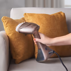 Russell Hobbs Handheld Clothes Steamer [Multipurpose, Antibacterial] Steam Genie Aroma (1800W, 32g/min steam, travel iron, Ceramic, 4 accessories: