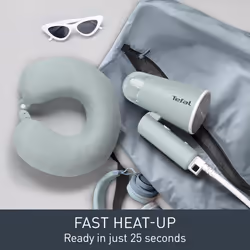 Tefal Origin Travel Handheld Steamer, Travel-Friendly, Foldable, Compact Design, No Ironing Board Needed, Reliable Steam Performance, 25-Second