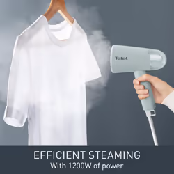 Tefal Origin Travel Handheld Steamer, Travel-Friendly, Foldable, Compact Design, No Ironing Board Needed, Reliable Steam Performance, 25-Second