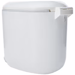 Addis 518503 Premium Deluxe Bathroom Pedal Bin with inner, 3.5 litre, White Grey, 29 x 18.5 x 23cm