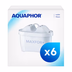 AQUAPHOR Maxfor+ Replacement Filter Cartridge Pack of 6 - Compatible with All Aquaphor Maxfor+ Filter jugs and Brita Maxtra+ ...