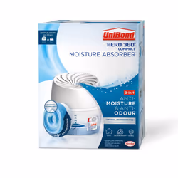 UniBond AERO 360? Humidity Absorber with 1x Refill, Dehumidifier for Effective Air Circulation, Humidity Controller Reduces E ...