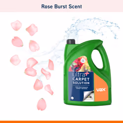 Vax Ultra+ 4L Carpet Cleaner Solution, Stain Remover Shampoo, Rose Burst Scent, Helps to Combat Odours, 1-9-142065, Green