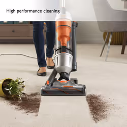 Vax Air Stretch Upright Vacuum Cleaner; Over 17m Reach; High performance, Multi-cyclonic, with No Loss of Suction; Lightweight - U85-AS-Be, Silver and