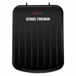 George Foreman Small Electric Fit Grill [Non stick, Healthy, Griddle, Toastie, Hot plate, Panini, BBQ, Energy saving, Vertica ...