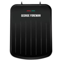 George Foreman Small Electric Fit Grill [Non stick, Healthy, Griddle, Toastie, Hot plate, Panini, BBQ, Energy saving, Vertical storage, Easy clean,