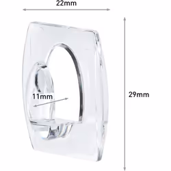 Command Clear Mini Hooks with Clear Strips, Multi Pack of 30 Hooks + 32 Adhesive Strips - Indoor Use - Suitable for Hanging Items up to 225g - Damage